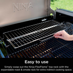 Ninja rack next to potatoes and corn to show capacity and scale benefit
