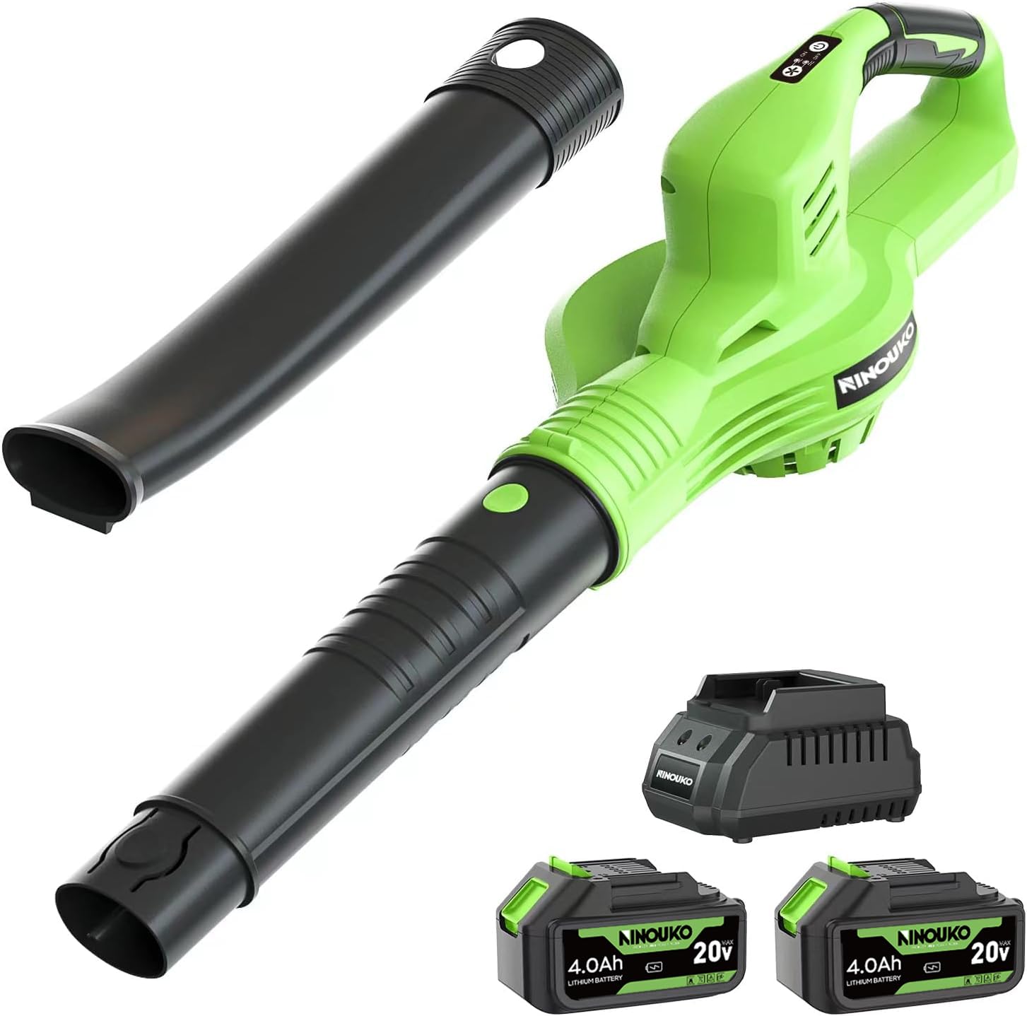 NINOUKO front view with batteries showing compact power and portability