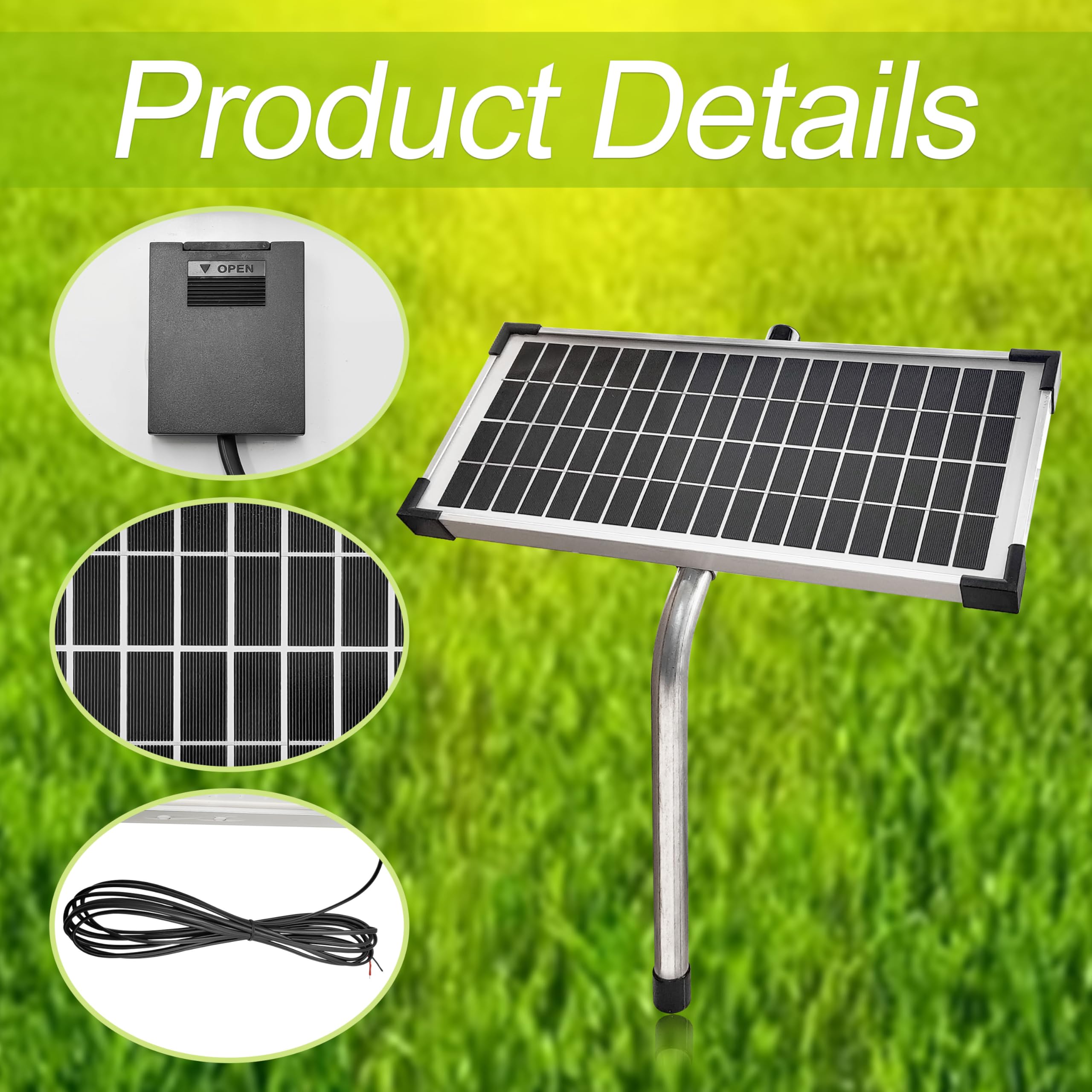 nipponAsia solar panel beside ruler showing compact size and easy mounting benefit