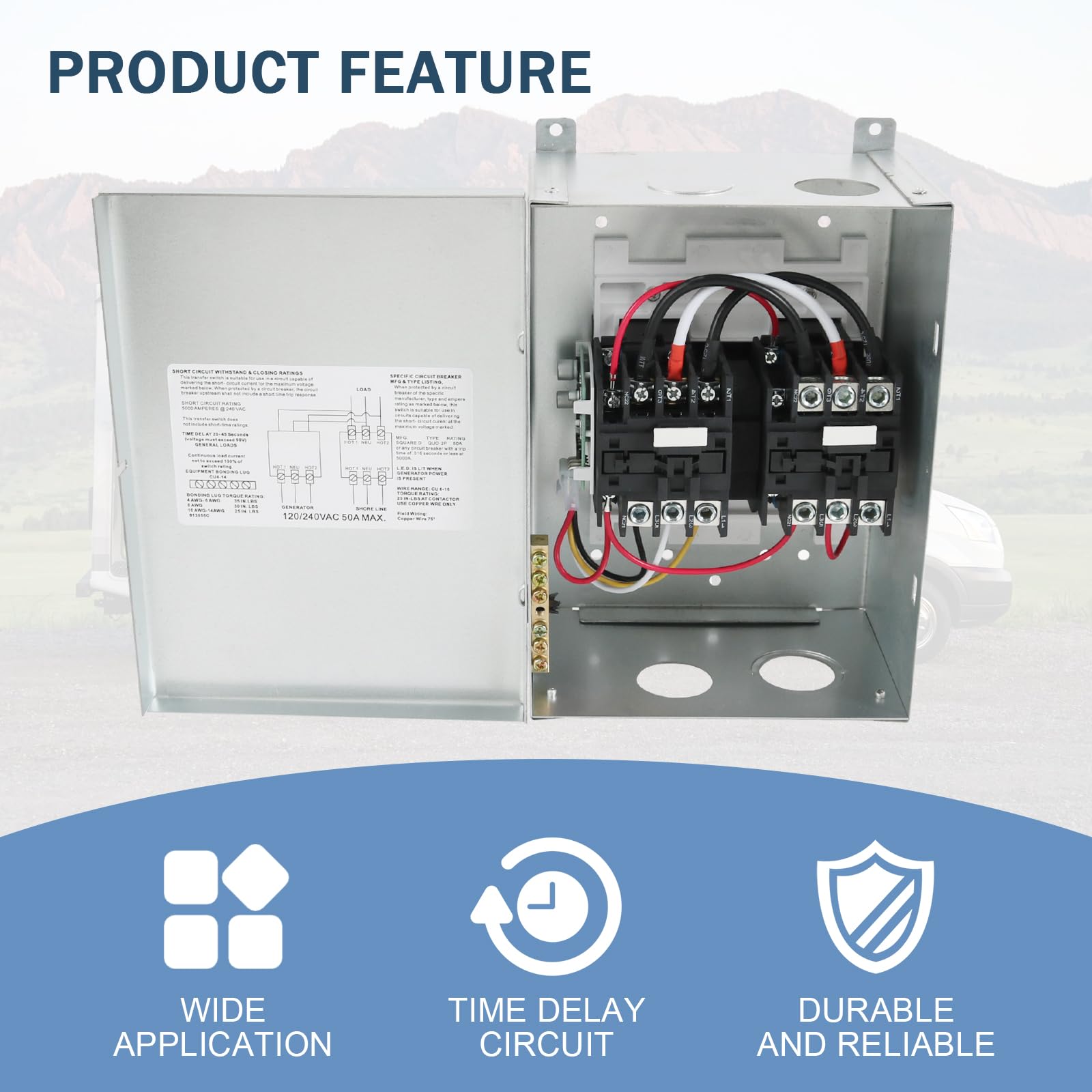 Nirakoka wiring connection detail illustrating pre-wired convenience and safe hookups