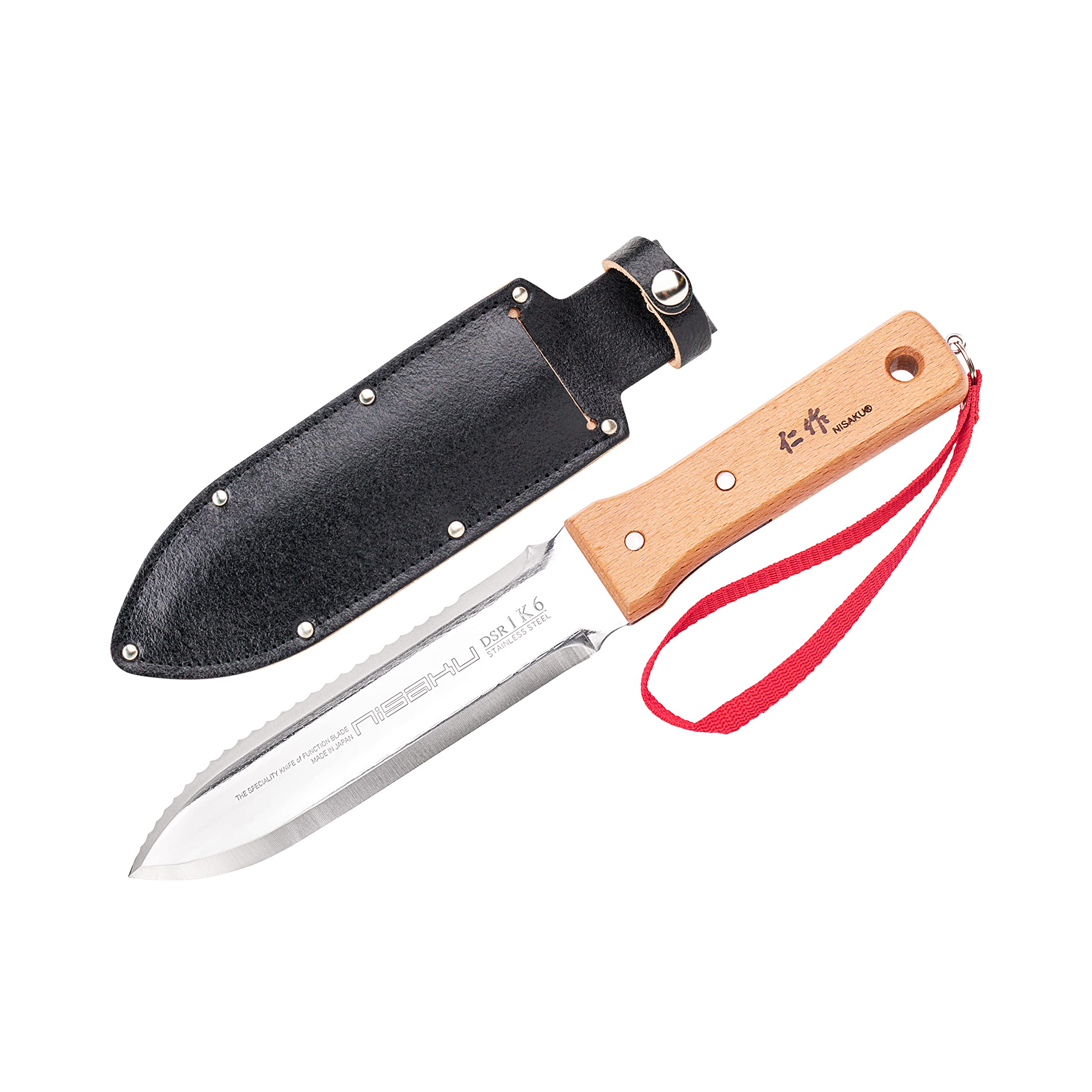 nisaku front profile blade showing hardened finish and versatile edges for durability