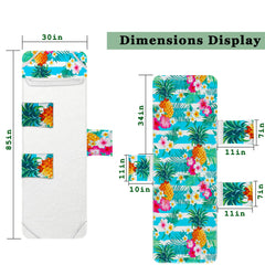 NISDOING pineapple corner strap closeup highlighting expandable straps for secure fit