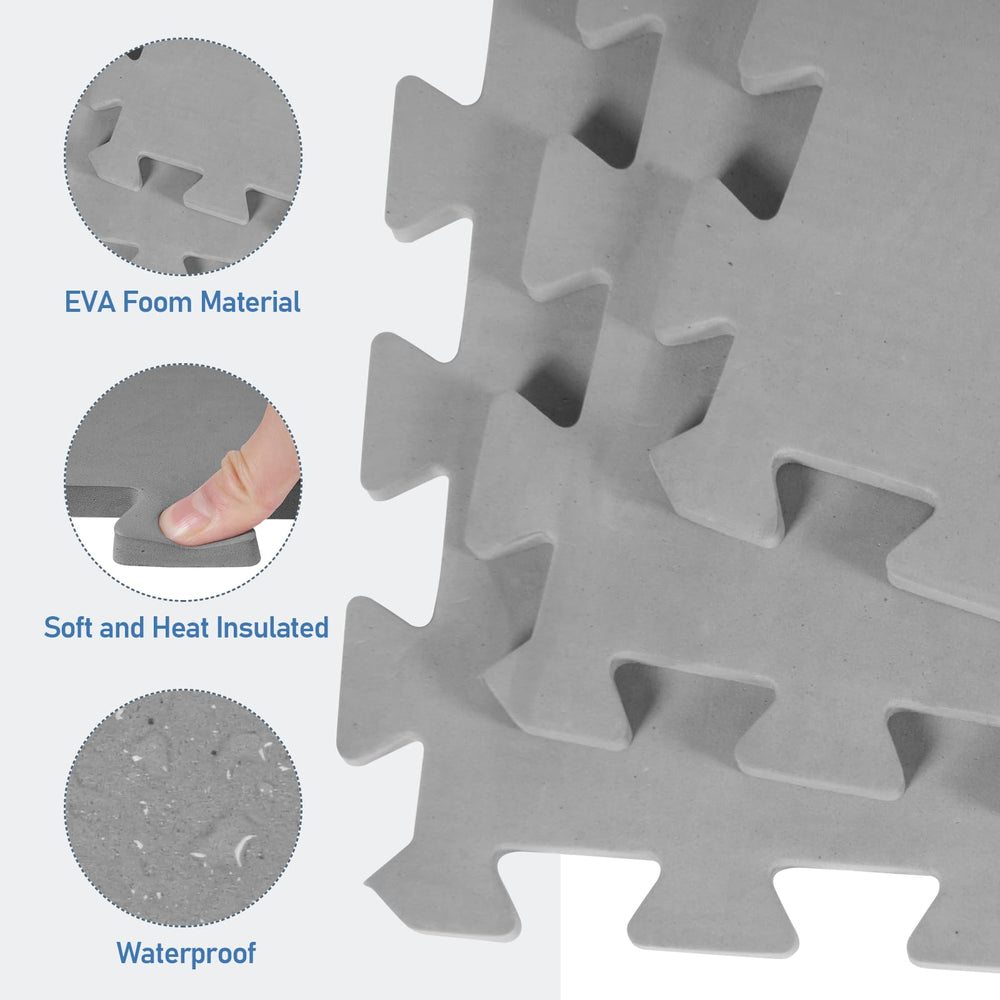 Nisorpa close-up of interlocking foam tiles highlighting non-slip, durable surface