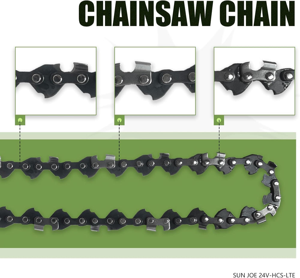 NIUBGONER chain mounted on a 5-inch bar illustrating proper fit