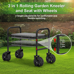 NIUXX side view of 360° wheels rolling smoothly across lawn terrain