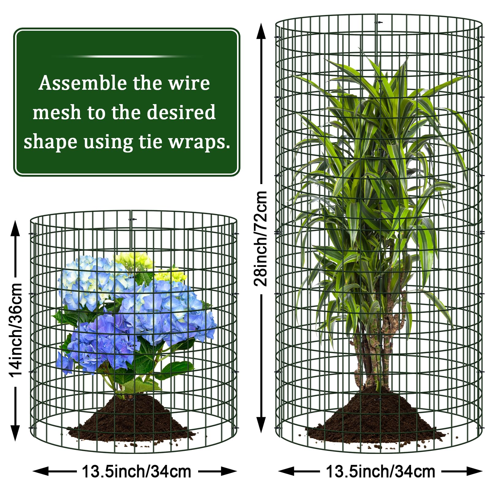 Niuyhe cage protecting strawberry plants from animals while allowing sunlight through
