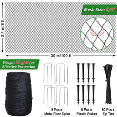 Niuyhe close-up of 5/8 inch mesh texture for durable protection