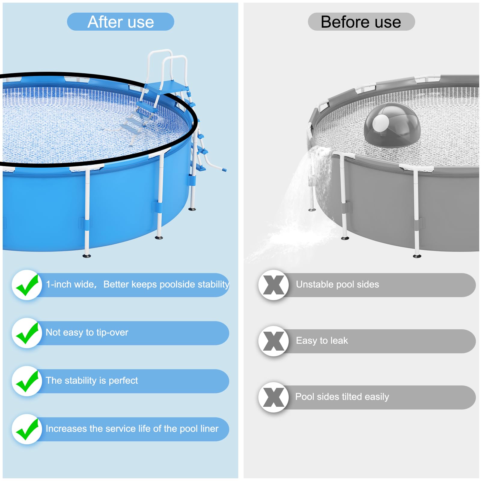 Niuyhe coping strip in hand during installation for easy-fit benefit