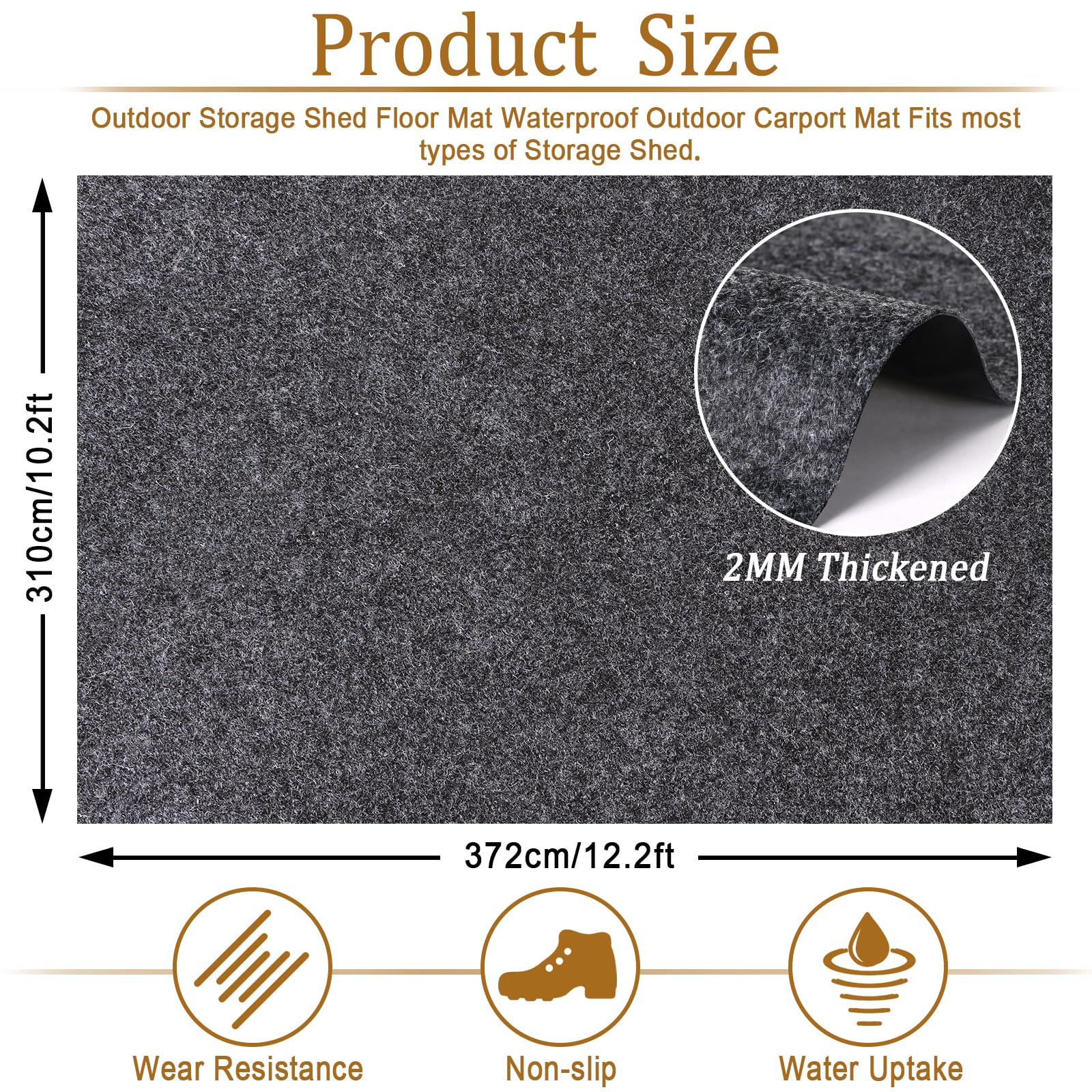 Niuyhe close-up felt top texture highlighting moisture absorption and dust trapping benefits