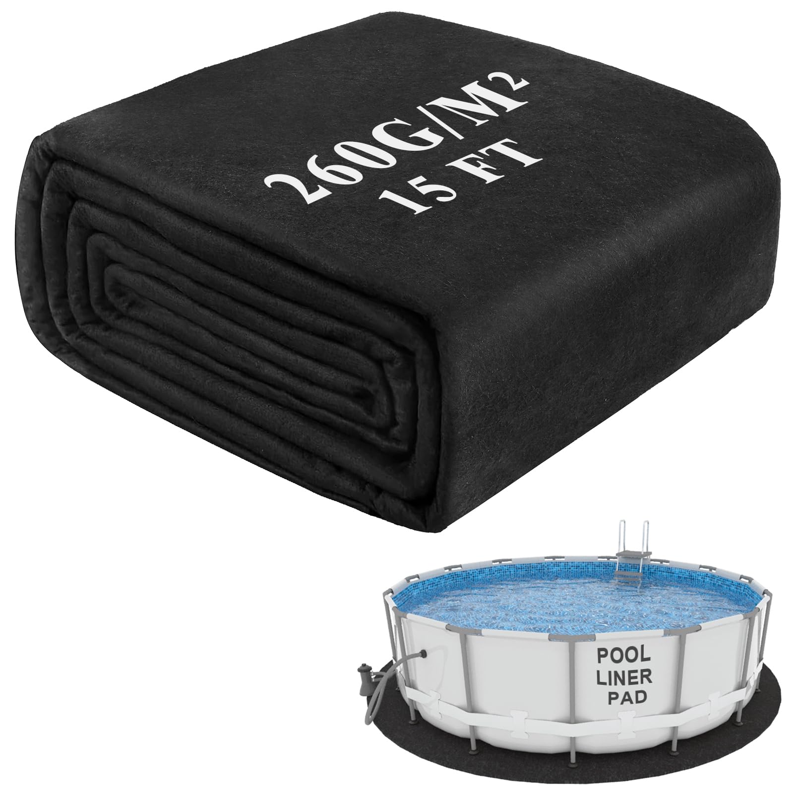 Niuyhe front packaging showing 15FT pad and easy installation benefit