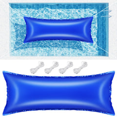 Niuyhe pool pillow front view showing durable vinyl and coverage benefit