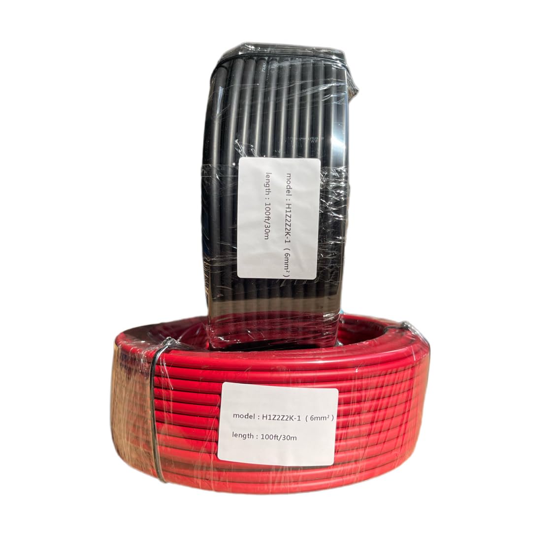Nixesky cable beside ruler showing 100ft length and 10 AWG gauge for correct sizing
