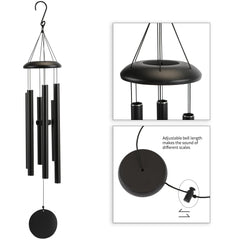Njeury detailed view of clapper and nylon suspension showing precise tuning and secure hang