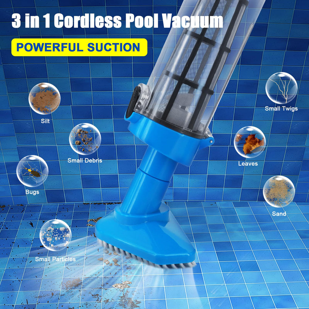 Nlapldy close-up of four brush heads demonstrating versatile cleaning options