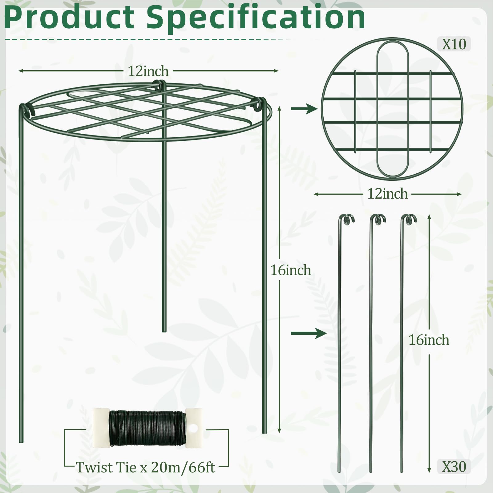 NNG close-up of grid top showing sturdy wire and reliable bloom support