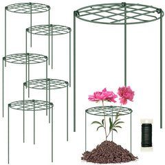 NNG front view of six peony cages showing compact packaging and value