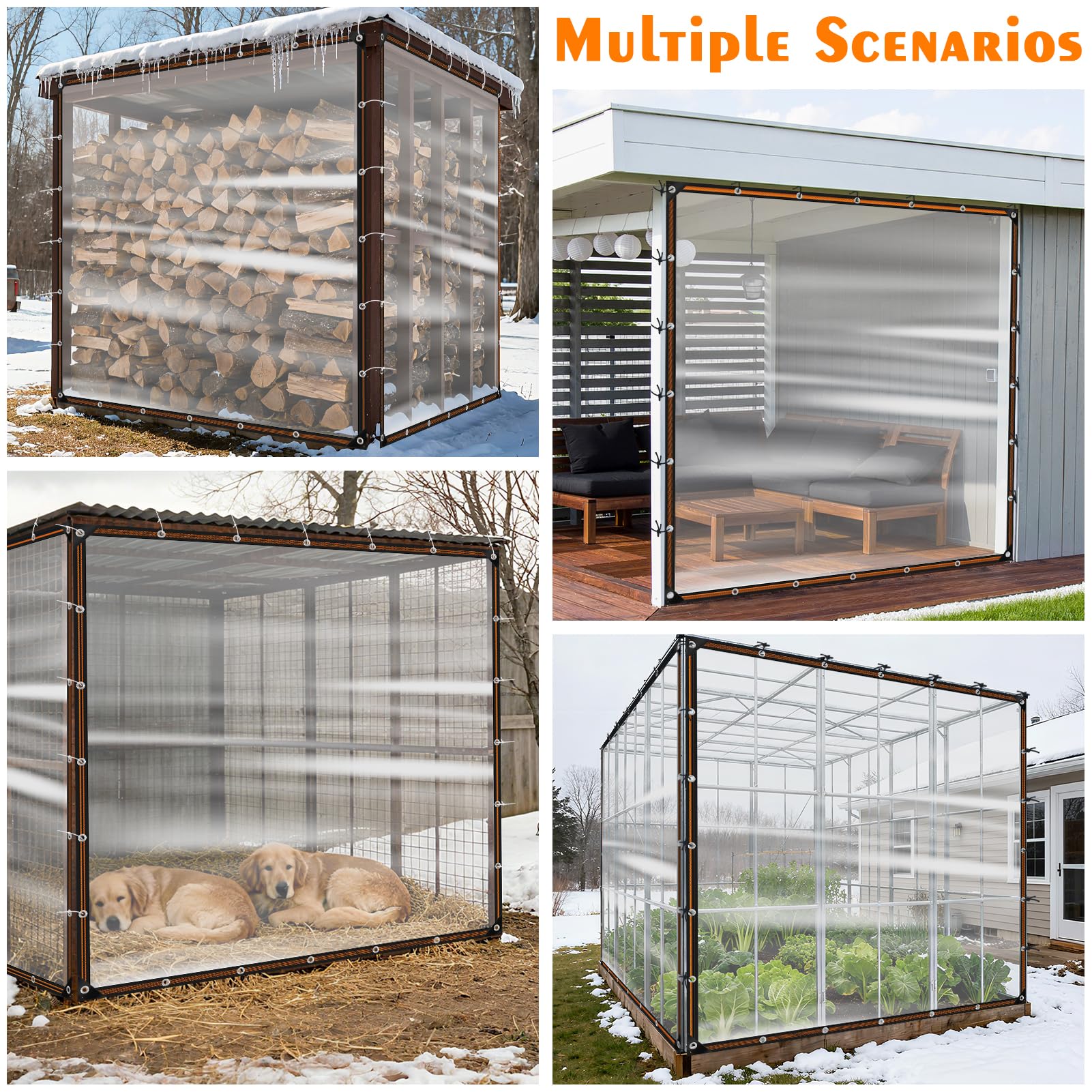 NNG 10x10ft tarp scale comparison on patio illustrating full coverage and fit