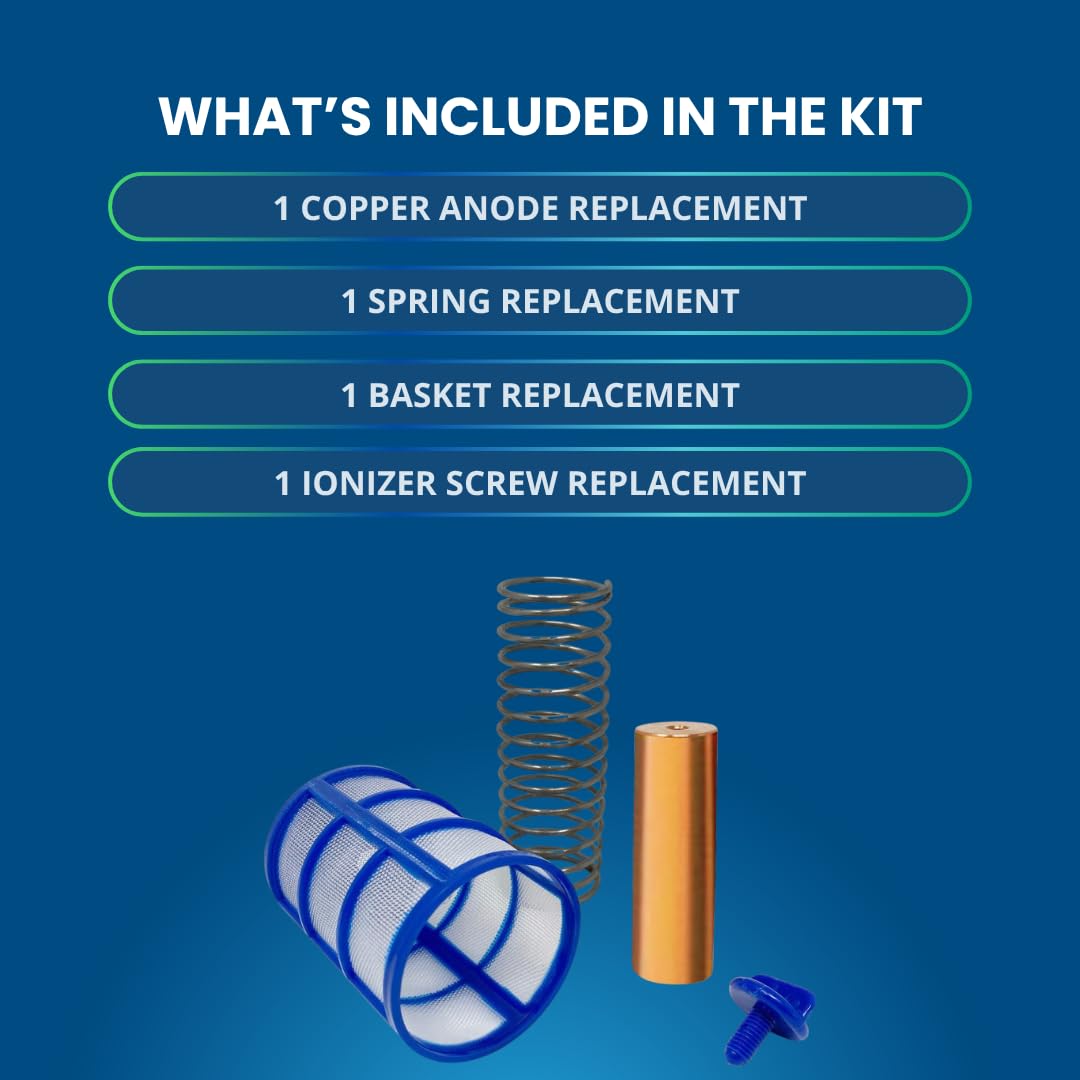 No More Green Technologies basket installed in ionizer showing secure fit and simplified maintenance
