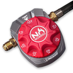 NO WORRIEZ front view of timer unit showing compact safety device and easy install benefit