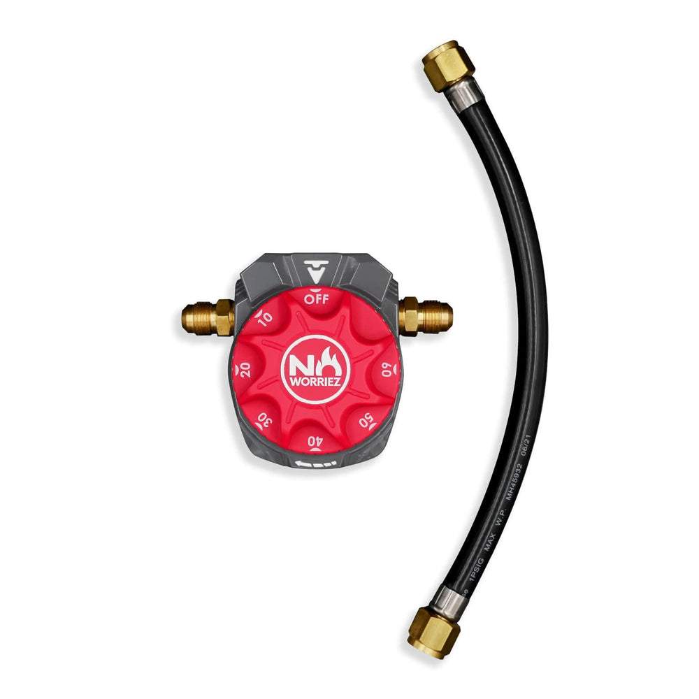NO WORRIEZ front view with connectors showing easy installation benefit