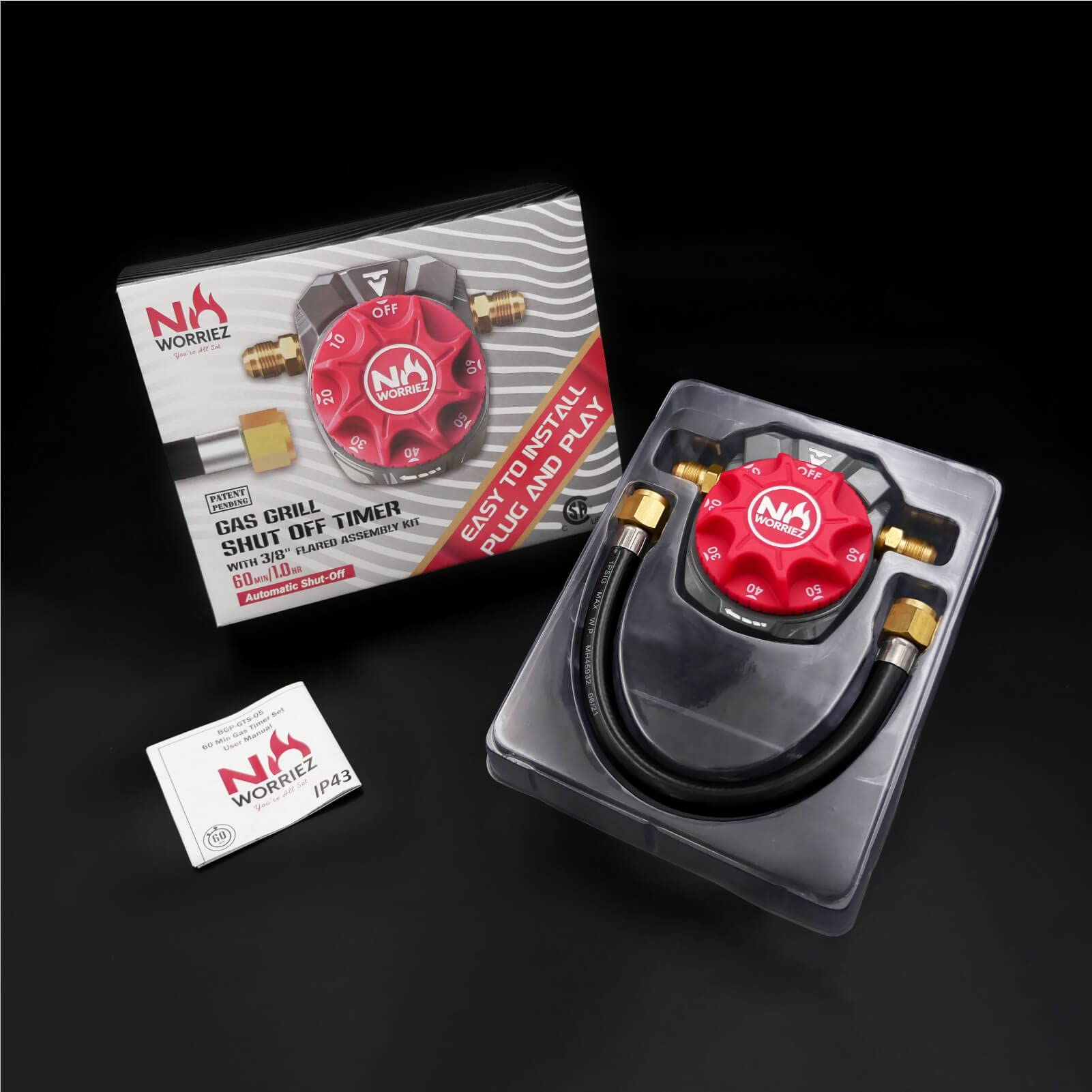 NO WORRIEZ packaging showing CSA certification and quality assurance benefit