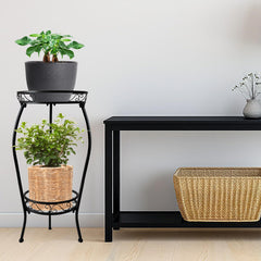 NOAMOO plant stand in living room showing tidy multi-plant display benefit
