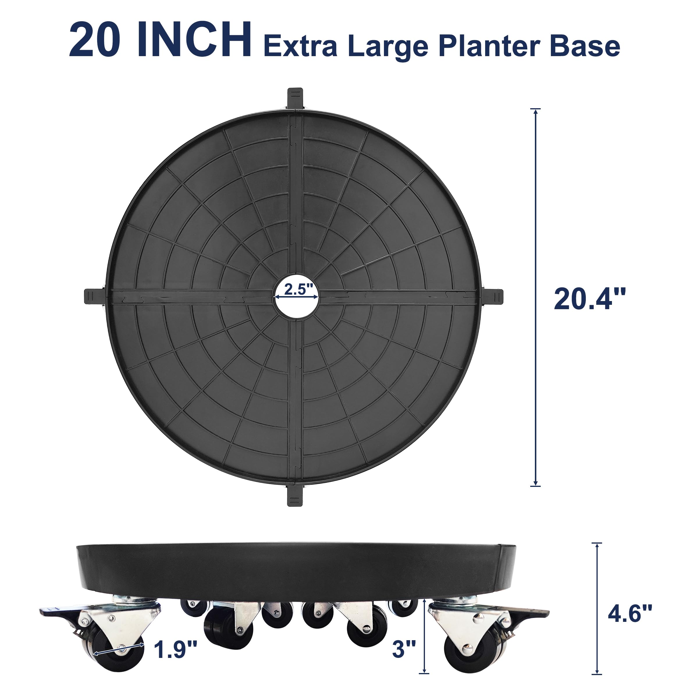 NOAMOO top view of anti-slip stripes and guardrail showing stability benefit