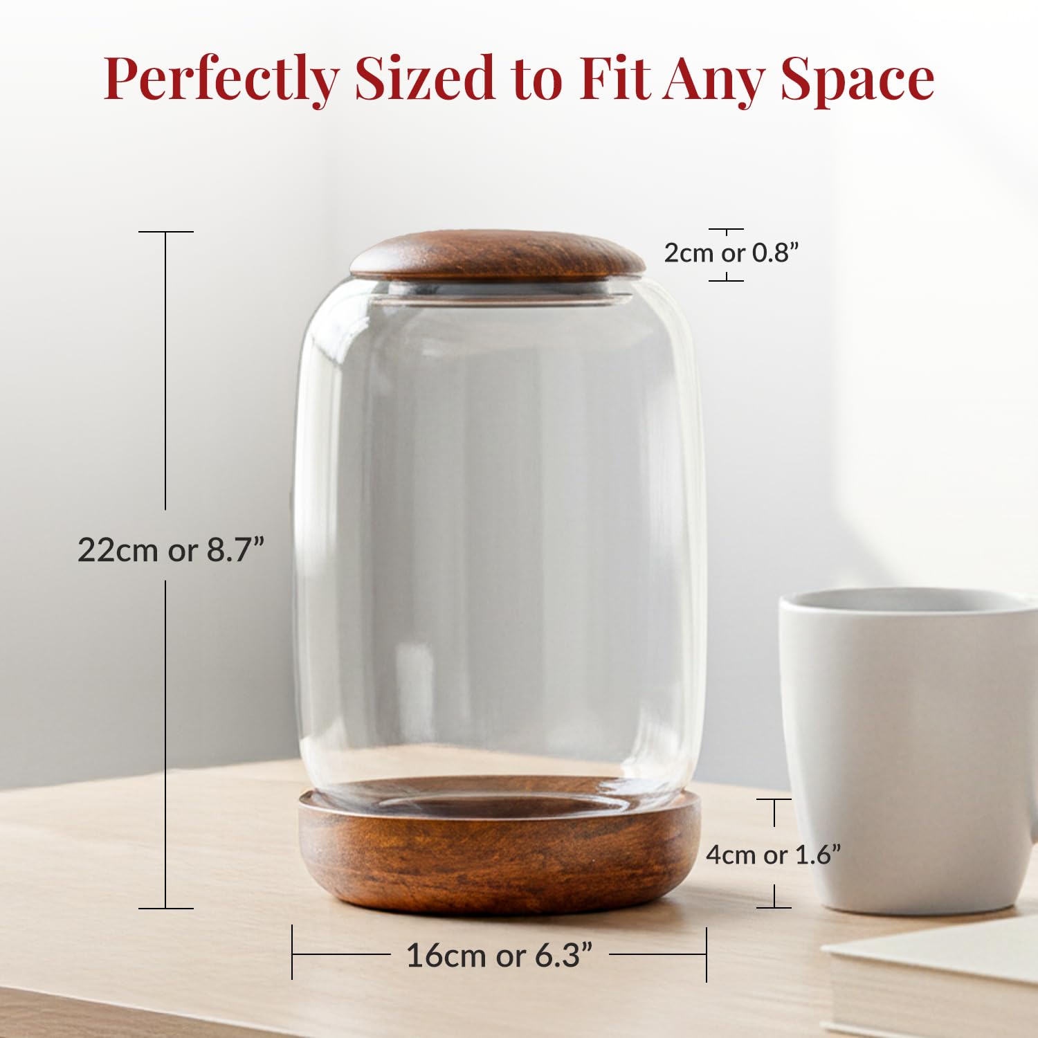 NoctisCorvus wooden lid and base close-up showing natural grain and craftsmanship benefit