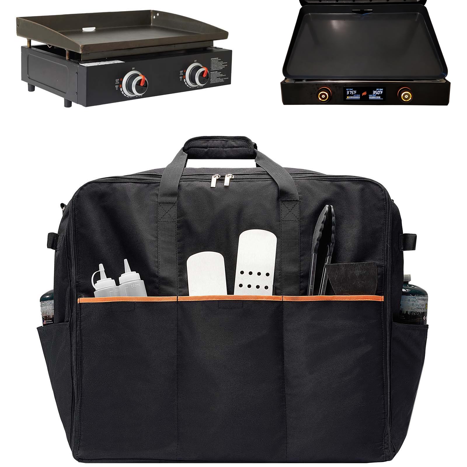 NOELIFE front view of bag showing tailored fit and secure carrying benefit