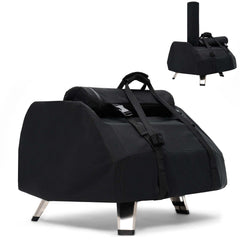 NOELIFE front view of cover protecting Ooni Karu with easy transport benefit