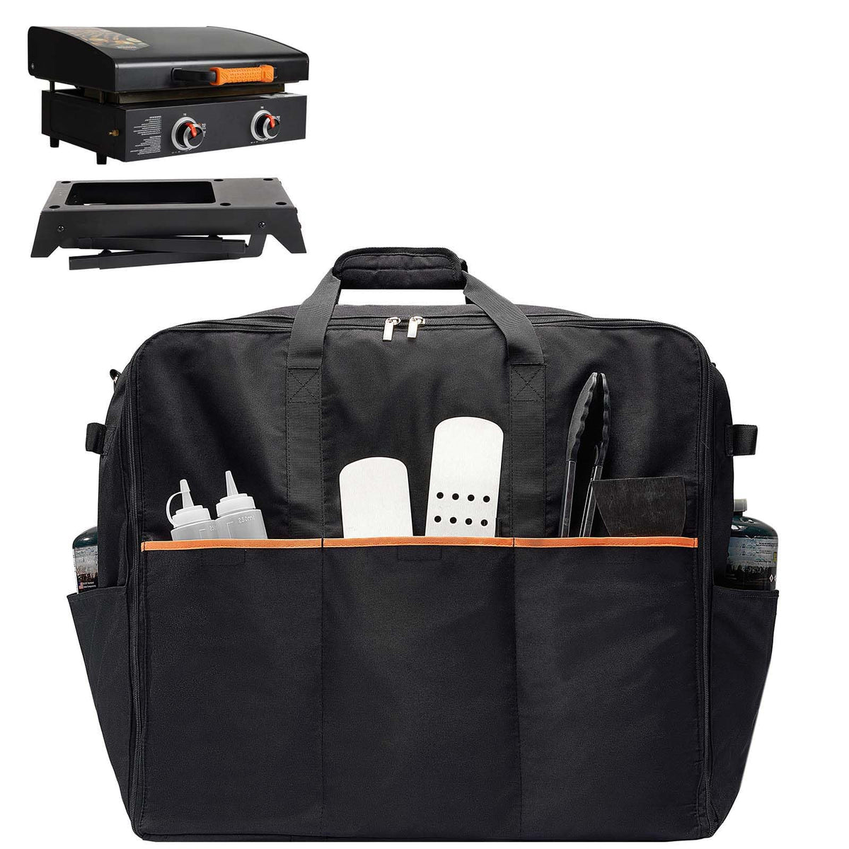 NOELIFE front view of bag showing secure fit and easy transport