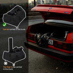 NOELIFE top pocket holding disassembled chimney for compact transport benefit