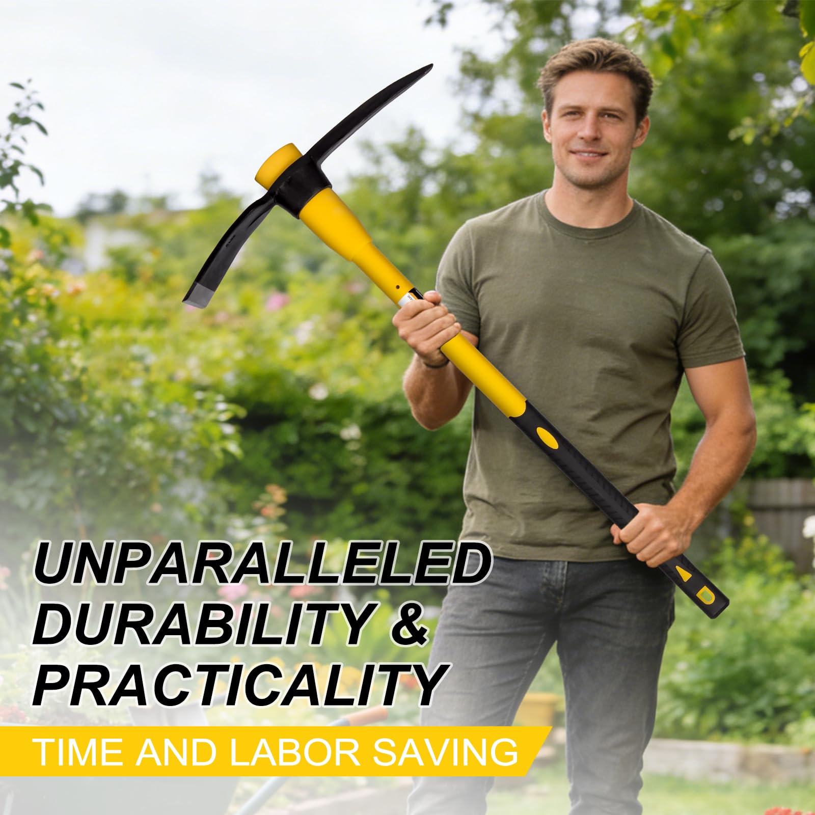Nohovu fiberglass handle texture offering secure, anti-slip grip