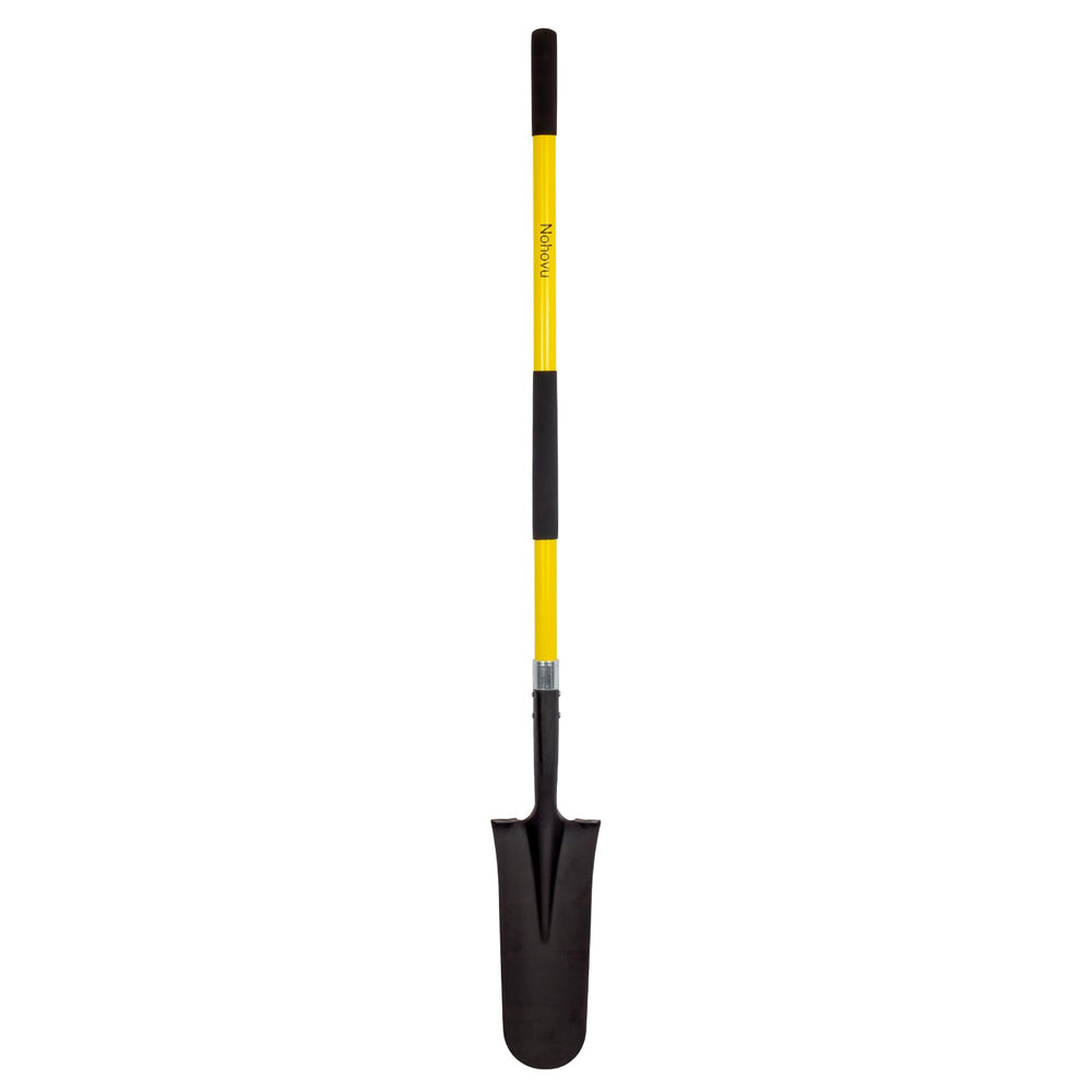 Nohovu shovel front view showing blade and handle for reliable digging