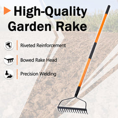 Nohovu tine close-up highlighting sharp high-carbon steel tines for penetrating compacted soil