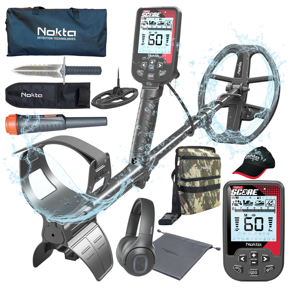 NOKTA detector front unit and control panel showing clear controls and lightweight benefit