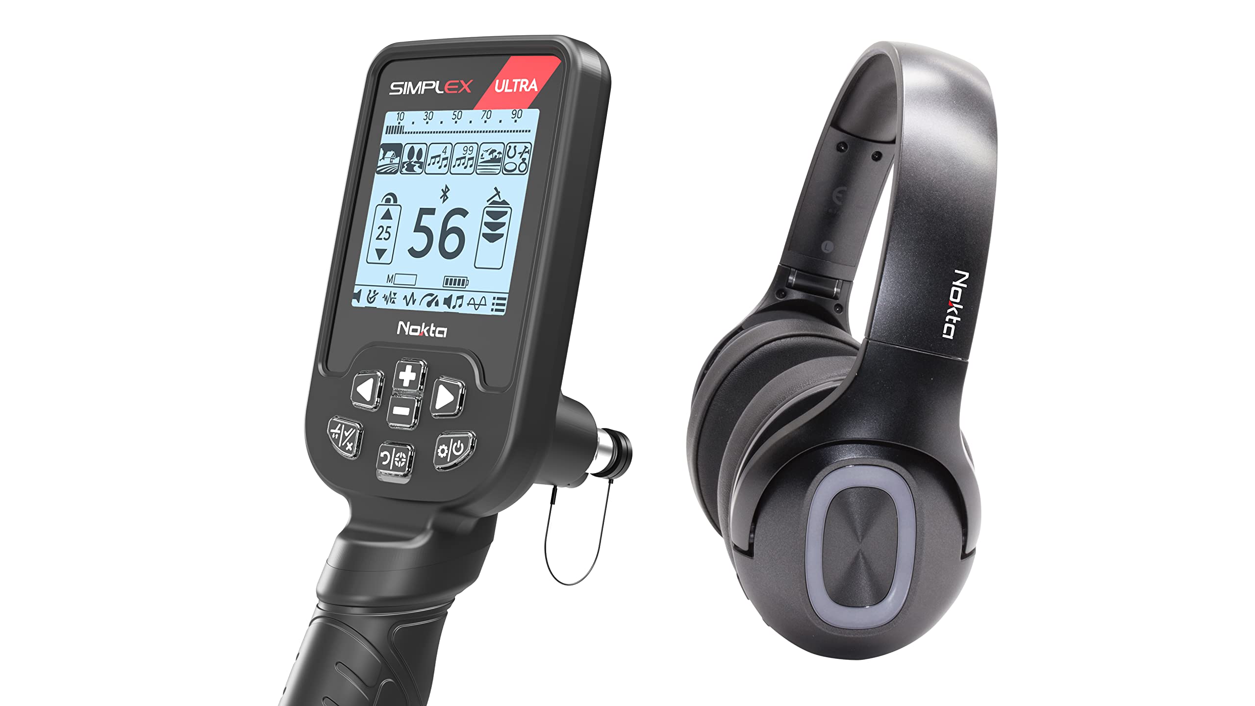 NOKTA AccuPOINT pinpointer with LED light aiding precise target recovery