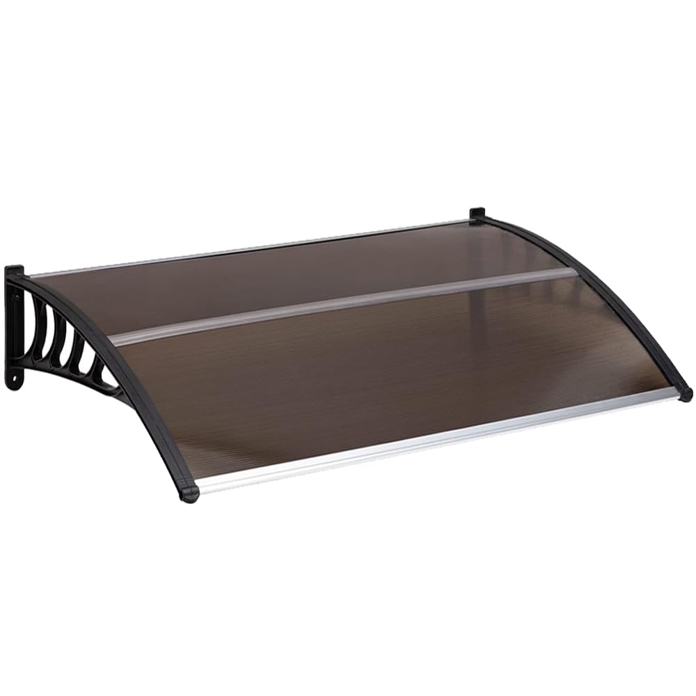 Nollapo front view dark brown canopy showing clean entry protection