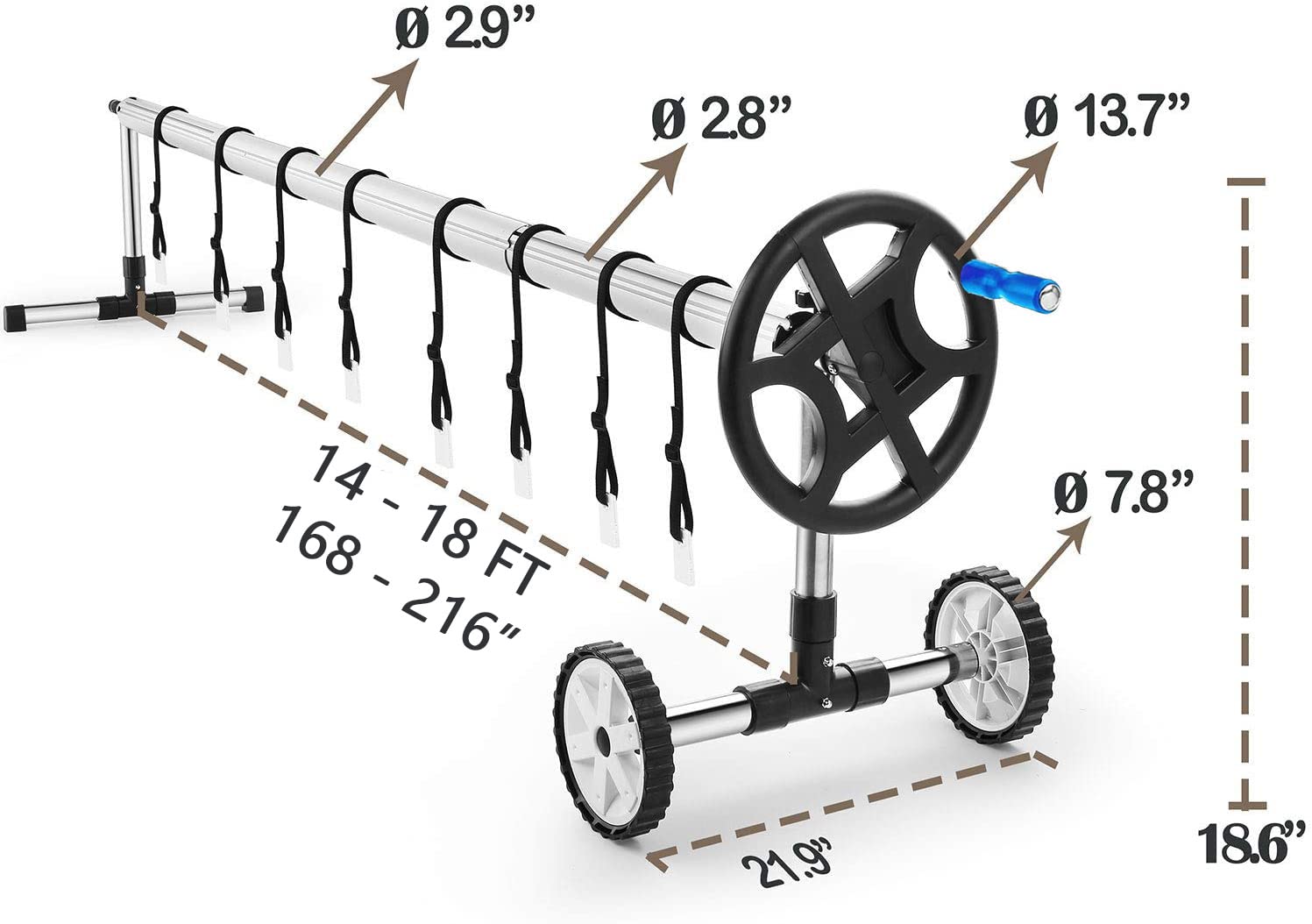 Nollapo reinforced side stand detail offering stable, wobble-free support