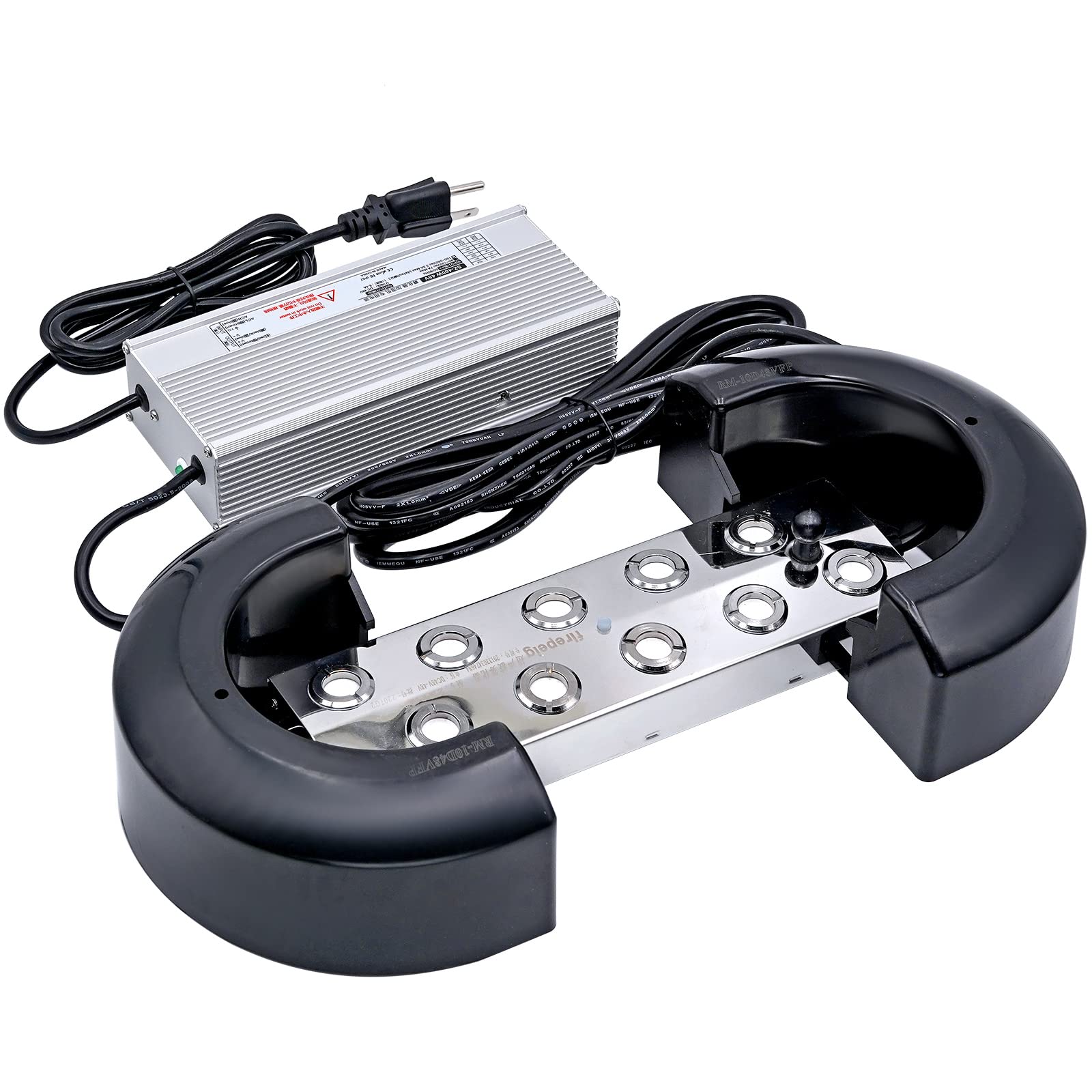 NOMAL front view of 10-head fogger showing solid stainless steel build and output