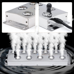 NOMAL fogger producing dense mist over a pond creating atmosphere and humidity