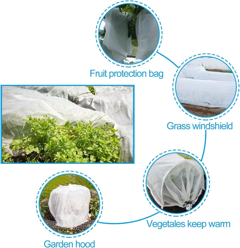 NONMON cover next to shovel showing scale and generous 10x30ft size