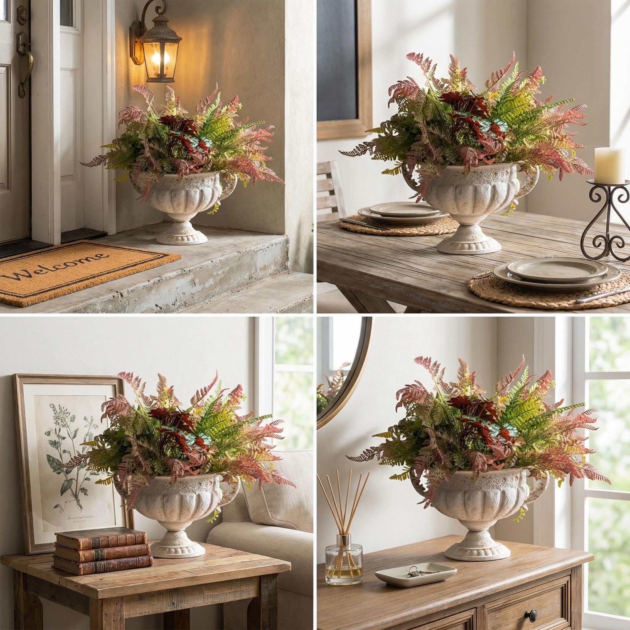 NOONEAU styled in an entryway demonstrating versatile indoor decorating use
