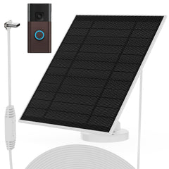 Nooukut solar panel front mounted on entry wall showing sleek profile and neat installation benefit