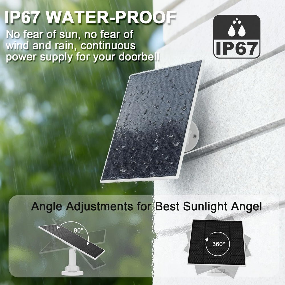 Nooukut solar panel repelling rain to show IP67 waterproofing that protects performance