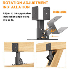 Nopwer detail of pre-drilled mounting holes and bolt slots, enabling fast, accurate installation