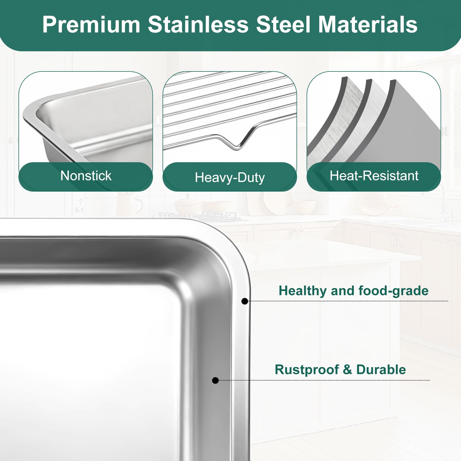 NORCOOL shallow serving tray holding cooked food for easy serving