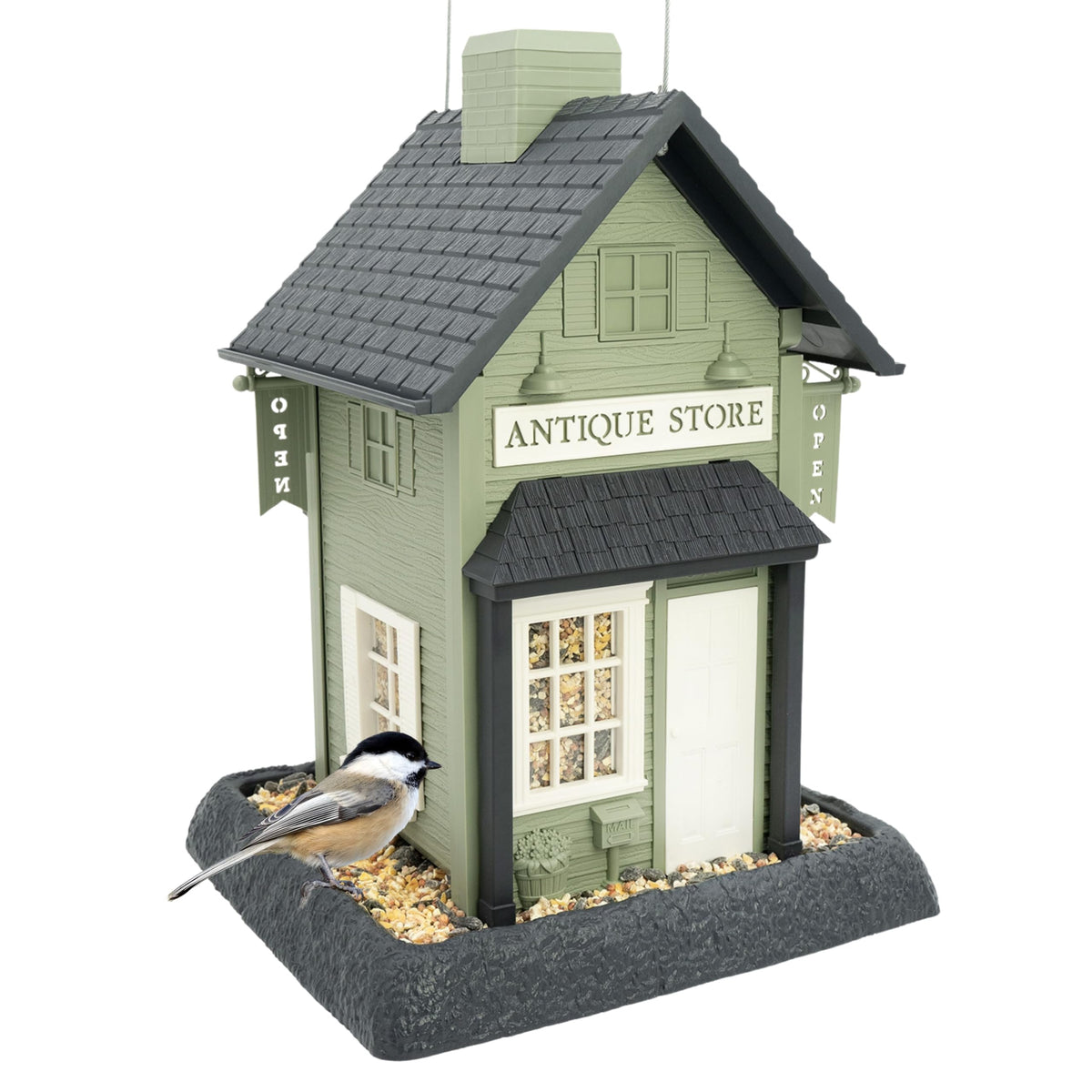North States Antique Store front view showing charming design and garden appeal