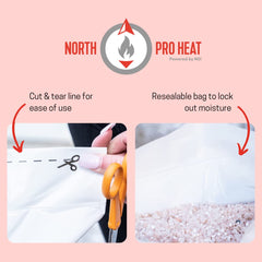 Northern Salt being applied to a driveway demonstrating rapid ice melt and safer surface