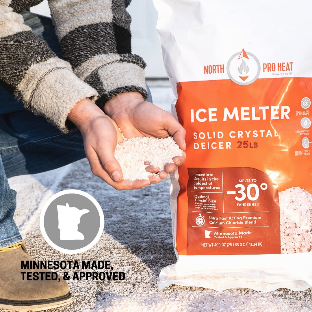 Northern Salt resealable 25 lb bag detail showing easy storage and reduced product waste
